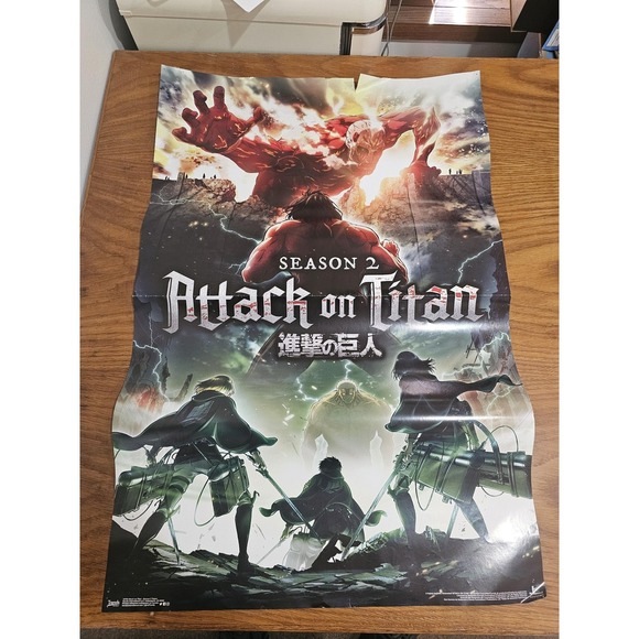 Other - Attack On Titan Season 2 Poster‎ 22x34 Trends International Large Anime Art Wall